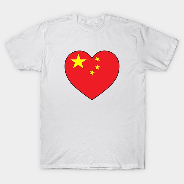 Heart - China _078 T-Shirt by Tridaak